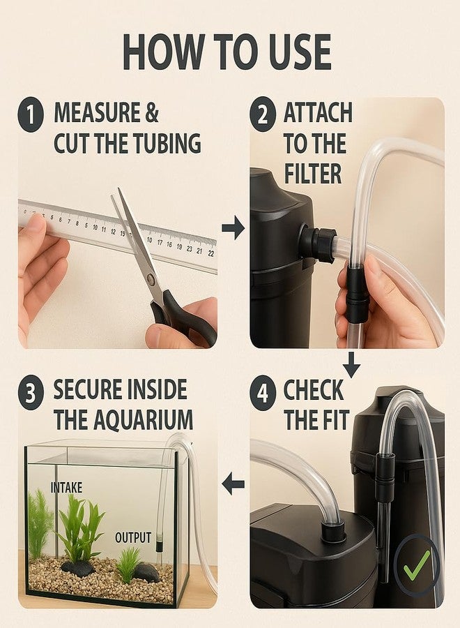 خرطوم فلتر حوض السمك VAYINATO® 16/22 مم، بطول 3 أمتار، أنبوب هواء مرن لأحواض أسماك المياه العذبة والمالحة (شفاف) من Petzlifeworld - Image 2